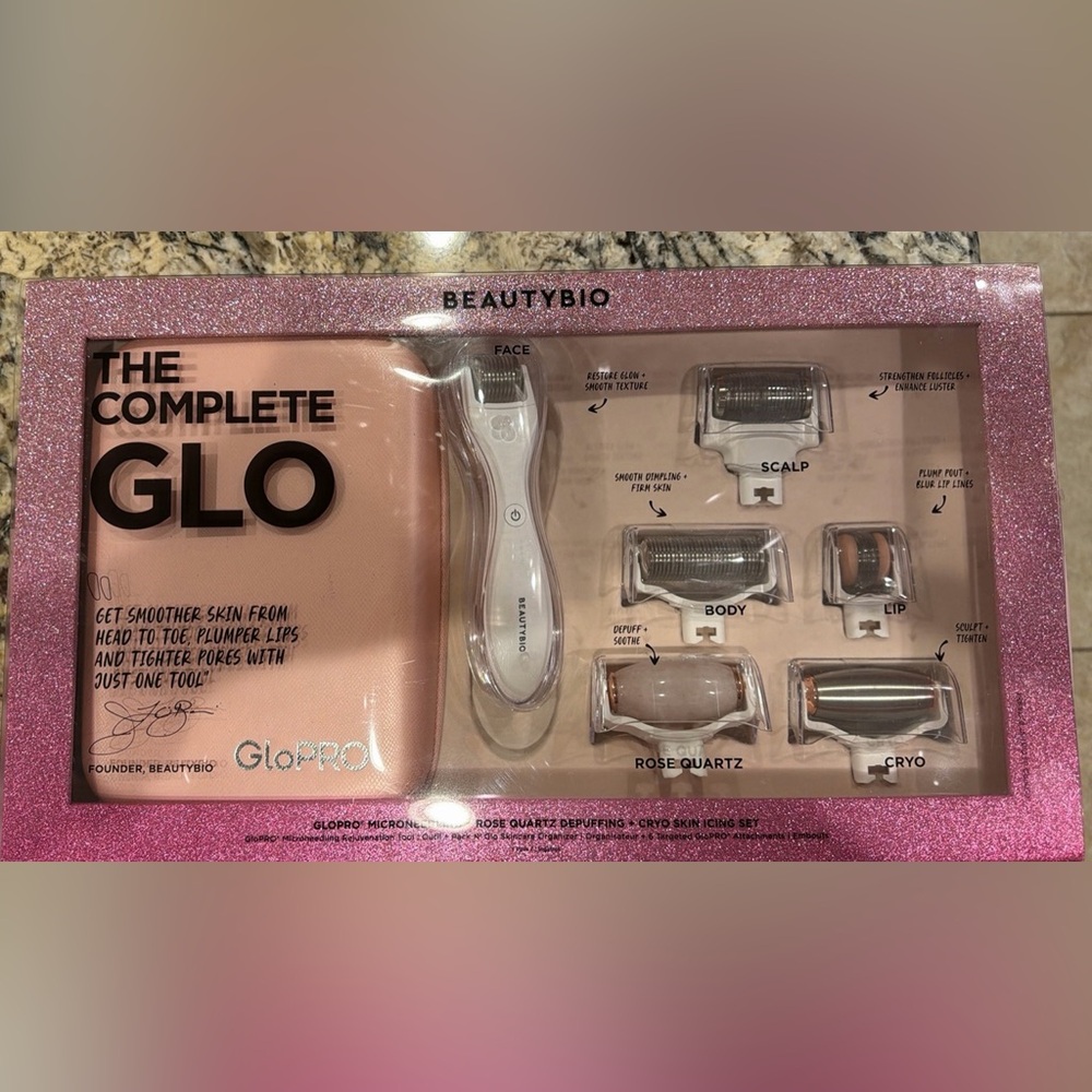 BeautyBio GloPRO Microneedling Tool Set - White